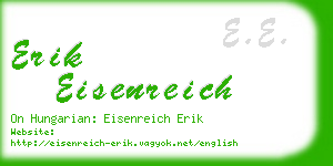 erik eisenreich business card